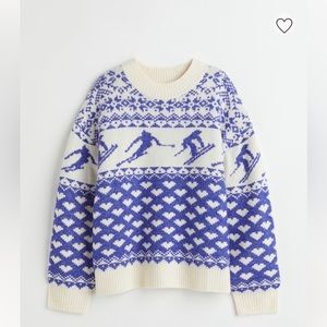 Jacquard-knit sweater